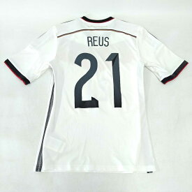 【中古】アディダス サッカー 2014 ブラジル大会 ドイツ代表 ホーム ユニフォーム #21 ロイス REUS S メンズ ADIDAS