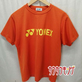 【中古】ヨネックス プラシャツ 半袖シャツ インターハイ近畿 M オレンジ メンズ YONEX バドミトンウェア