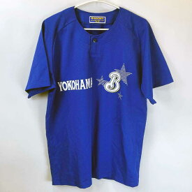 【中古】デサント 横浜ベイスターズ ビジター ユニフォーム ベースボールシャツ L DESCENTE NPB プロ野球