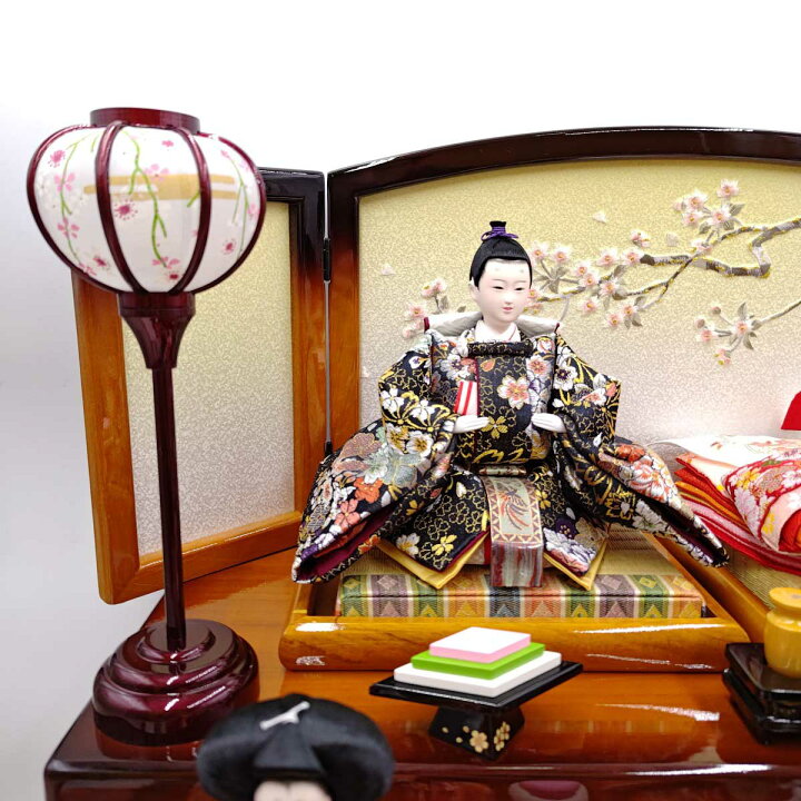 楽天市場】【中古】雛人形 三段 五人飾り 収納 大進 桐製飾り台 