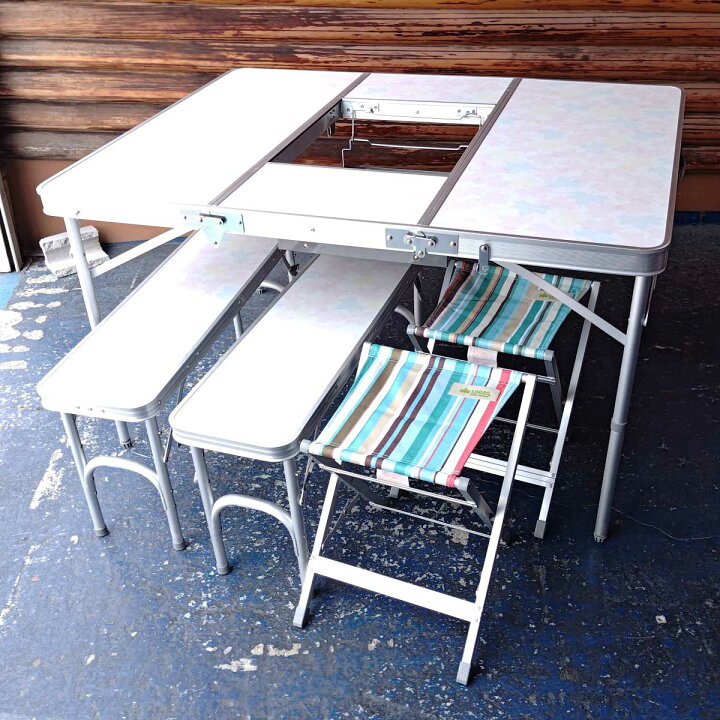 楽天市場】【中古】ロゴス BBQベンチテーブルセット6 (メイプル 