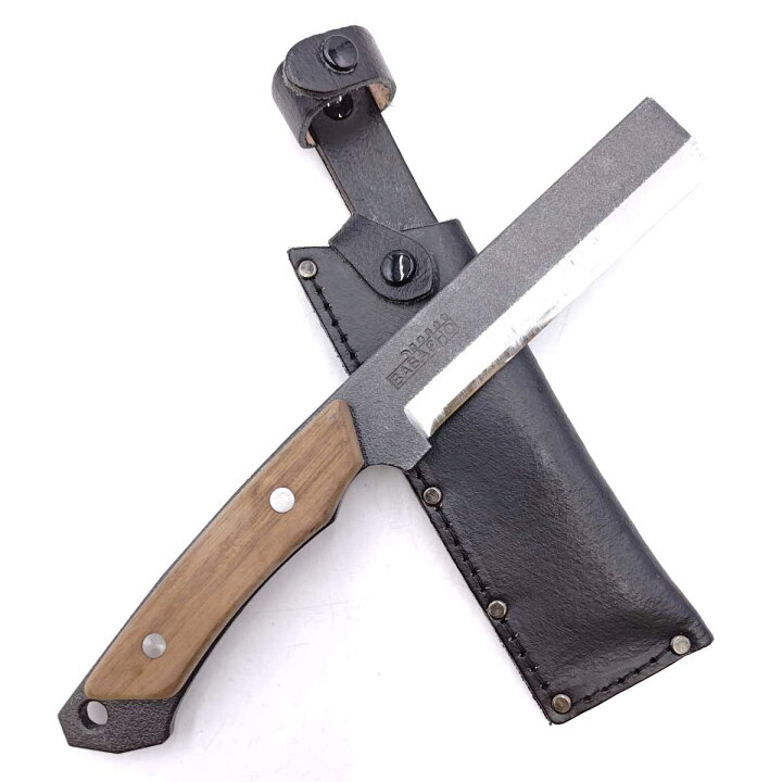 楽天市場】【中古】BABACHO 馬場長金物 多喜火鉈 刃渡110mm 革ケース付 