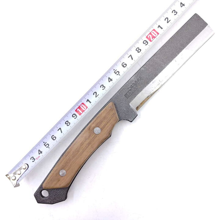 楽天市場】【中古】BABACHO 馬場長金物 多喜火鉈 刃渡110mm 革ケース付 