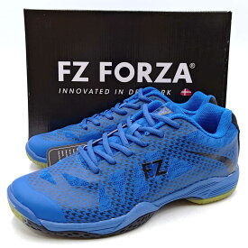 【中古・未使用品】FZ FORZA フォーザ バドミントン シューズ TAMIRA M フルプリント メッシュ 衝撃吸収 27cm オリンピアンブルー FZ302949 メンズ