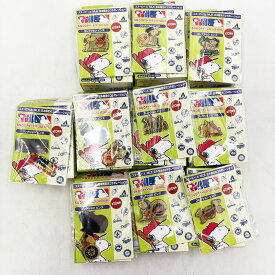 【中古・未使用品】[10個入] NORICO ノリコ スヌーピー × MAJOR LEAGUE BASEBALLコレクション ピンズ BOX MLB メジャーリーグ PEANUTS ピーナッツ