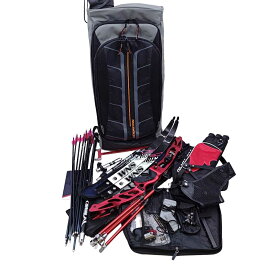 【中古】アーチェリー リカーブボウ 一式セット [ホイット PODIUM H25ハンドル(右) / WNS PROCYON C5 リム / ほか サイト スタビライザー クイーバー バックパック アロー など]
