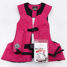 【中古】ヒットエアー H-Model 乗馬用プロテクター エアバッグ ベスト M-2XL ピンク hit-air AIR INNOVATION 馬術
