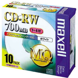 マクセル CD−RWデータ用　4倍速　IJ対応　10枚P