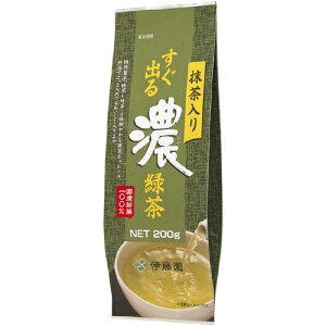 伊藤園 抹茶入り すぐ出る濃緑茶 200g
