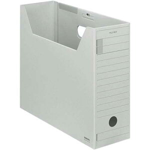 コクヨ ファイルボックス Fタイプフタ付 A4横 灰10個