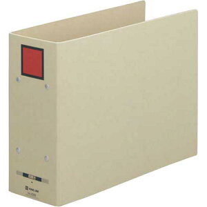 キングジム 保存ファイルドッチ(両開き)A4横背幅94mm赤