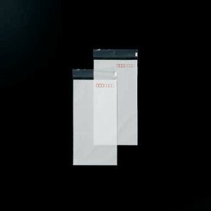 キングコーポレーション フィルム封筒長3号片面白郵便枠付テープ付100枚