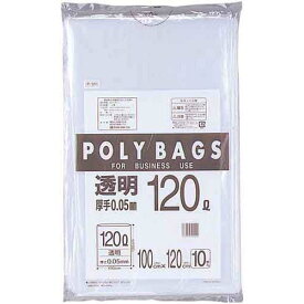 オルディ 低密度ポリバッグ業務用　120L　透明　10枚