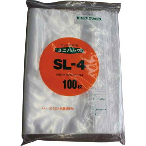 生産日本社 ユニパック チャック付ポリ袋 B3 100枚入