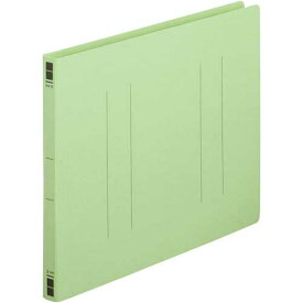 カウネット フラットファイル樹脂とじ具　A4横　緑　100冊