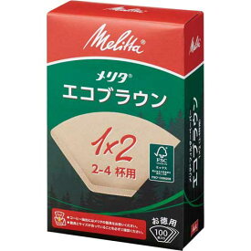 メリタジャパン コーヒーフィルターエコブラウン　2−4杯用100枚