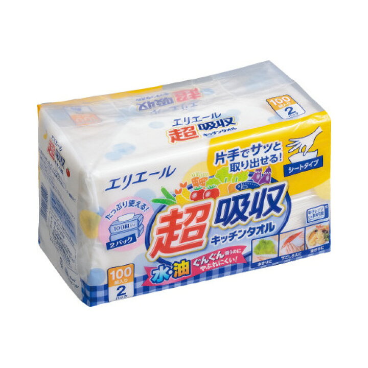 楽天市場】大王製紙 超吸収キッチンタオル シートタイプ 2個入×15 : カウモール 楽天市場】大王製紙 超吸収キッチンタオル シートタイプ 2個入×15 : カウモール