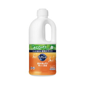 花王 キュキュット　オレンジ　詰替用　1250ml×6