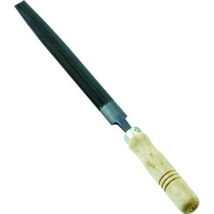 トラスコ中山 鉄工用ヤスリ 木柄付 半丸 中目 刃長200【取寄商品】