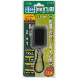 オーム電機 LEDソーラーキーライト【取寄商品】