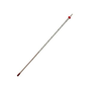 佐藤計量器製作所 赤液棒状温度計 −30から+50℃【取寄商品】