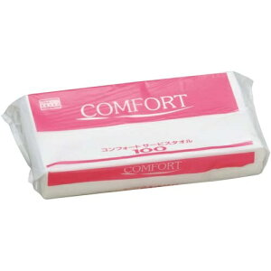 日本製紙クレシア コンフォートサービスタオル 100枚入×60【取寄商品】