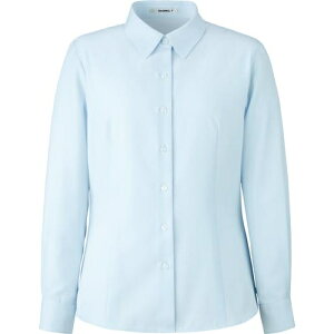 ボンマックス 長袖ブラウス ブルー RB4169 19号【取寄商品】