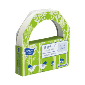 カウネット 両面テープカッター付　15mm×20m