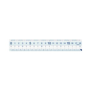 レイメイ藤井 再生PETすべり止め機能付直定規 18cm