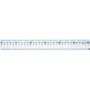 レイメイ藤井 再生PETすべり止め機能付直定規 30cm