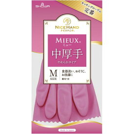 ショーワグローブ ナイスハンドミュー　中厚手　M　ピンク