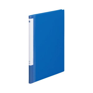 カウネット クリヤーブック A4 縦10ポケット 青