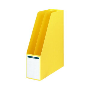 コクヨ ファイルボックスA4縦仕切・底板付 収容80mm黄【取寄商品】