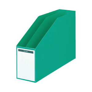 コクヨ ファイルボックスA4横仕切・底板付 収容80mm緑【取寄商品】