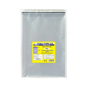 カウネット OPP袋テープ付A4用 100枚×10