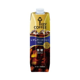 キーコーヒー 天然水アイスコーヒー　微糖　1000ml　12本