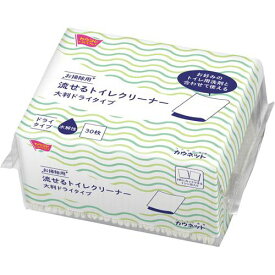 カウネット　「カウコレ」プレミアム 流せるトイレクリーナードライシート30枚入り