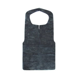 今村紙工 不織布エプロン 黒 30枚入