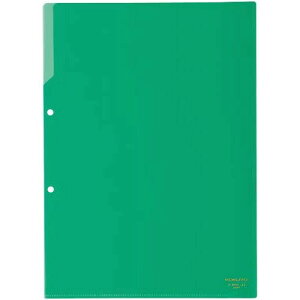 コクヨ クリヤーホルダー(2穴あき) A4 緑 5枚【取寄商品】