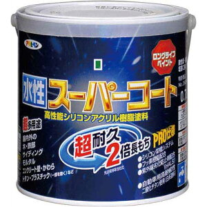 アサヒペン 水性 スーパーコート 黒 0.7L