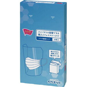 カウネット 「カウコレ」プレミアム コンパクトに保管できるフェイスシールドM×30
