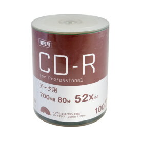 磁気研究所 CD−Rデータ用　52倍速　IJ対応　100枚入