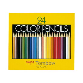トンボ鉛筆 色鉛筆紙箱入　24色セット