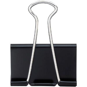 カウネット 「カウコレ」プレミアム ダブルクリップ(オープン箱)黒 超特大10個入