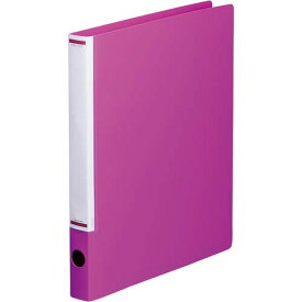 カウネット「カウコレ」プレミアム マニュアルリングファイル背幅32mmA4縦　赤紫　3冊