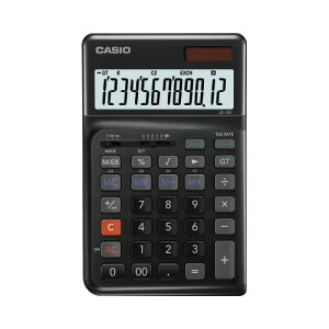 カシオ カシオ人間工学電卓 JE−12D−BK(ブラック)