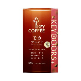 キーコーヒー KEYDOORS＋モカブレンド豆LP180g×3