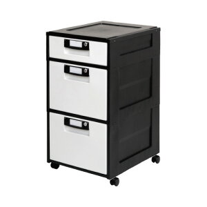 アイリスオーヤマ オフィスキャビネット 浅1深2段