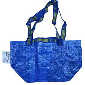 イケア IKEA バッグ ブルーバッグ エコバッグ 袋 Sサイズ×2枚 BRATTBY ブラットビー(袋ブルーS×2)