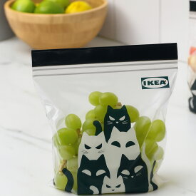 イケア イースタード フリーザーバッグ IKEA ISTAD 袋 25枚入り(袋NE25)プラスチック袋 透明袋 保存袋 小分け キッチン 洗面 食品 お菓子 ラッピング ギフト 猫 ハロウィン